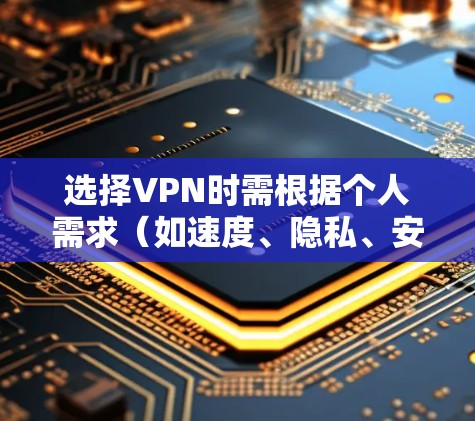 选择VPN时需根据个人需求（如速度、隐私、安全性、地区限制等）综合考量。以下是目前较为推荐的VPN服务及选择建议