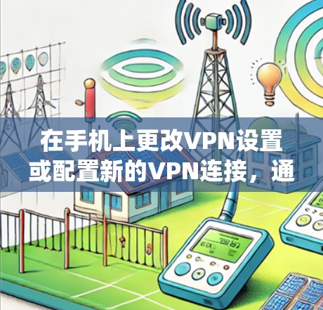 在手机上更改VPN设置或配置新的VPN连接，通常需要以下步骤。具体操作可能因手机型号（Android或iOS）和系统版本略有不同